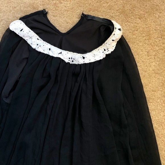 Zara Trafaluc black knee-length dress size S - Picture 4 of 4